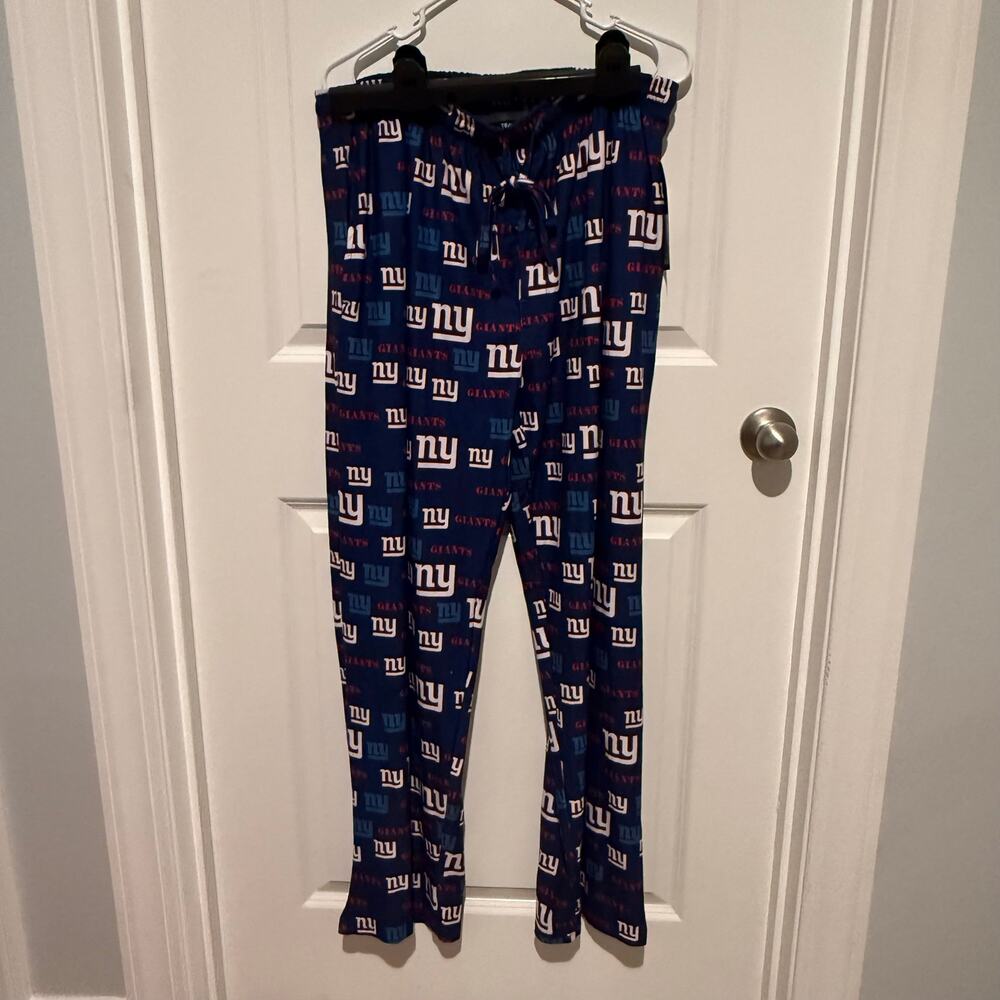 New York Giants Men’s Large Mosaic AOP Pajama Lounge Pants NWT NFL
